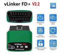 Vgate vLinker FD+ V2.2 ELM327 BT4.0 Wireless FORScan OBD2 Diagnostic Car Tools