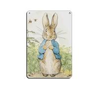 VGDFH The Tale of Peter Coniglio, poster in metallo retrò, arte chic, retrò, pittura in ferro, per bar, grotte, bar, famiglia, garage, decorazione da parete, 20 x 30 cm