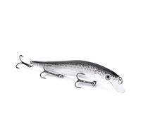 VGEBY 1 pz esca da pesca, esca artificiale Vivid Minnow con giunti multipli, 11,9 cm per pescatori d'acqua dolce e salata (tipo A)