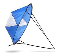 VGEBY 108 cm Kayak Boat Wind Sail, Canoe Downwind Wind Paddle Tavola Pieghevole a Vela con Finestra Trasparente e Custodia Kit Accessori Barca a Vela