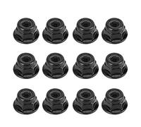 VGEBY 12 Dadi di bloccaggio RC, 1/10 Pneumatico 4 mm Dado Antiscivolo Compatibile con Axial SCX10 RC Modello Auto (Nero) Modello Giocattolo