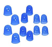 VGEBY 12 Pezzi Proteggi per Chitarra, Protezioni Elastiche per le in Silicone con Particelle Antiscivolo, per Strumenti a Corda per Chitarra Basso Ukulele Banjo Mandolino (Blu M00253)