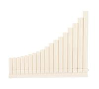VGEBY 18 Note Flauto di Pan in Do, 28x23x31,5cm ABS (Bianco) | Tubi in plastica ABS, bilance sintonizzate di precisione, design portatile, allenamento per il controllo del respiro,