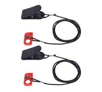 VGEBY 2 interruttori di sicurezza per tapis roulant, chiave di blocco di sicurezza con clip magnetica di arresto di emergenza con aspirazione magnetica circolare per tapis roulant