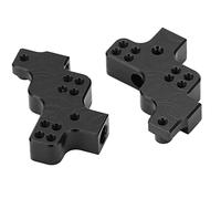VGEBY 2 Pezzi di Staffa di Sospensione Anteriore in Lega di Alluminio, Supporto Ammortizzatore per Auto RC Axial SCX24 1 24, con Posizione e Angolazione Regolabili (BLACK)