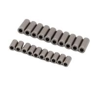 VGEBY 20 Pezzi Manicotti da Pesca a Crimpare, Tubi con Manicotto a Crimpare in Rame Placcato per Lenze da Pesca in Nylon Filo, con Pareti Interne Lisce per la in Mare Sport