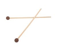 VGEBY 2PCS Bacchette per Xilofono Marimba Sticks Bacchette a Campana con Manico in Acero Testa in Gomma per Strumenti a Percussione Xilofono Marimba (BROWN)
