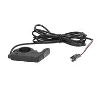 VGEBY Acceleratore a Pollice per Bici Elettrica, Acceleratore di Controllo della velocità con Impugnatura in Silicone ABS, Cavo da 166 Cm con Connettore SM per Scooter Elettrici da 12 V a 72 V, Uso