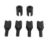 VGEBY Accessori per Auto Rc, Tazza di Trasmissione Differenziale Rc in Acciaio da 4 Pezzi con Tazza di Giunto Dell'albero di Trasmissione per Auto 1/7 1/8 (BLACK)