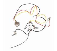 VGEBY Accessori per Cavi per Chitarra Elettrica, Kit di Cablaggio con Interruttore a 3 Vie Precablato per Tecnologia Precisa e Design Compatto (WHITE)