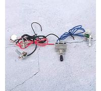 VGEBY Accessori per Cavi per Chitarra Elettrica, Kit di Cablaggio con Interruttore a 3 Vie Precablato per Tecnologia Precisa e Design Compatto (cappello nero)