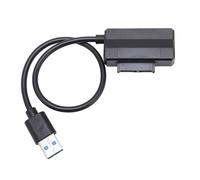 VGEBY Accessori per Computer, Cavo Adattatore Serial ATA a USB ABS, Trasferimento Efficiente di unità Ottiche, Compatibile con Laptop e Desktop, Trasferimento Dati Ad Alta velocità, Supporta più