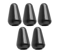 VGEBY Accessori Universali Cappello in Plastica Nera Interruttore a 5 Vie Tappo per Pulsante Selettore Pickup Punta per Chitarra Elettrica [5 pezzi]