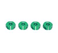 VGEBY Accoppiatore Combinato Adattatore Ruota Esagonale da 4 Pezzi 12mm, Parti di Ricambio per Auto RC in Lega di Alluminio con Viti Perni, per Auto RC 1/10 (GREEN)