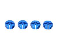 VGEBY Accoppiatore Combinato Adattatore Ruota Esagonale da 4 Pezzi 12mm, Parti di Ricambio per Auto RC in Lega di Alluminio con Viti Perni, per Auto RC 1/10 (BLUE)
