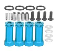 VGEBY Adattatore di Estensione Esagonale per Ruota RC, Allargatore Adattatore per Esagonale di Estensione Ruota in Lega di Alluminio con Viti di Fissaggio per Auto RC 144001 1 14 (BLUE)