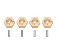 VGEBY Adattatore Esagonale RC da 4 Pezzi, Adattatore Esagonale per Ruota in Ottone da 3 mm per Axial SCX24 90081 1/24 RC Car