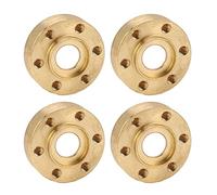 VGEBY Adattatore per Esagonale per Ruota RC, Pesi per Ruote in Ottone per Cingolato RC da 1,9 2,2 Pollici con Design Allargato Antiruggine per Axial 1/10 SCX10 Capra VS4-10 Gen8 (mangio)