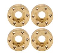 VGEBY Adattatore per Esagonale per Ruota RC, Pesi per Ruote in Ottone per Cingolato RC da 1,9 2,2 Pollici con Design Allargato Antiruggine per Axial 1/10 SCX10 Capra VS4-10 Gen8 (6MM)