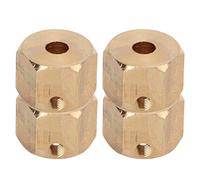 VGEBY Adattatore per mozzo ruota esagonale da 12 mm, materiale in ottone, maggiore stabilità, facile installazione per auto RC SCX10 90046 GN7 CC01 1/10 (9 mm)