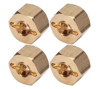 VGEBY Adattatore per mozzo ruota esagonale da 12 mm, materiale in ottone, maggiore stabilità, facile installazione per auto RC SCX10 90046 GN7 CC01 1/10 (8 mm)