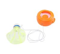 VGEBY Allenatore di Rimbalzo da Badminton Regolabile, Portatile con 3 Palline Luminose per Allenamento Indoor all'aperto per Tutte Le età