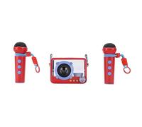 VGEBY Altoparlante Karaoke Portatile con 2 Microfoni Wireless, Bluetooth | Cristallo chiaro per voci ricche, fissaggio a zaino o bici, 3-8 ore di riproduzione