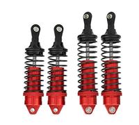 VGEBY Ammortizzatore per Auto RC 4 Pezzi Ammortizzatore Anteriore/Posteriore Ammortizzatore Adatto per Auto 1/10 Traxxas Slash RC(Rosso)