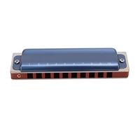 VGEBY Armonica a Bocca, Armonica a Bocca Diatonica con Chiave C in Metallo a 10 Fori per Studenti e Professionisti Regali di Viaggio con 11 Viti di Tenuta (BLUE)
