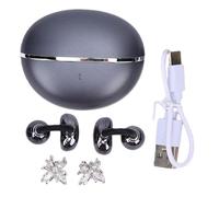 VGEBY Auricolari con Morsetto, Cuffie Bluetooth Wireless con Orecchini a Farfalla Rimovibili, vestibilità Comoda per Chi Indossa Occhiali con Orecchie Piccole e Capelli Lunghi (BLACK)