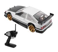VGEBY Auto da Corsa RC 1/10, Auto da Corsa Telecomandata 2.4G con Luci a LED, Ammortizzatore, Pneumatici Alla Deriva, per Ragazzi e Ragazze Dai 14 Anni in su (2 batterie)