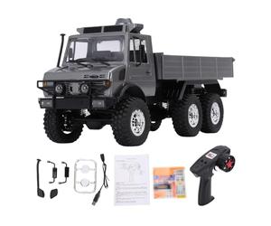 VGEBY Auto Telecomandata, 1 18 RC Off Road Transporter di Trazione a 6 Ruote con Telecomando 2.4G per Terreni Accidentati e Avventure Fuoristrada (GREY)