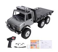 VGEBY Auto Telecomandata, 6 Ruote Motrici 1/18 RC Fuoristrada con Motore a Coppia Elevata con a Doppia velocità 2 4Ghz per Giocattolo Hobby per Adulti (GREY)