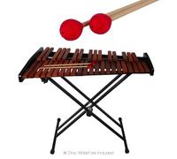 VGEBY Bacchette per Marimba Medie, Misto Lana e Acrilico, Manico in Faggio per Suonatori di Marimba Xilofono Glockenspel, 1 Paio Rosso (1 paio)