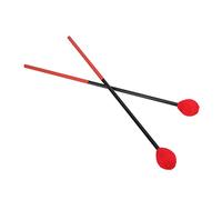 VGEBY Bacchette per Marimba per Strumenti a Percussione - Testa Tonda Dura, Aspetto Smaltato - Ideali per Principianti Fibra di Carbonio + Filo di Cotone Confezione da 2 (testa Rossa)