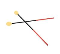 VGEBY Bacchette per Marimba per Strumenti a Percussione - Testa Tonda Dura, Aspetto Smaltato - Ideali per Principianti Fibra di Carbonio + Filo di Cotone Confezione da 2 (Testa Gialla)