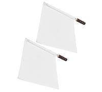 VGEBY Bandiere per Arbitri da 2 Pezzi, Asta in Acciaio Inossidabile con Comoda Impugnatura in Spugna, Colori Vivaci per Calcio, Competizione Sportiva, Bandiera per Guardalinee (WHITE)