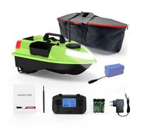 VGEBY Barca per Esche da Pesca GPS Barca per Esche Telecomandata con Luce LED a 7 Colori Portata 500M 99 Punti GPS Correzione Automatica per la Pesca Notturna (12000mAh)