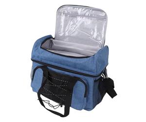 VGEBY Borsa da Bowling per 2 Palline, Nylon con Supporto Imbottito, Borsa Portaoggetti Regolabile per Giocatori di Bowling, Grande capacità 34,3x42,2x26,7 Cm