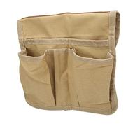 VGEBY Borsa Portaoggetti per Bracciolo per Sedia da Campeggio, Organizer Multifunzionale da Appendere Lateralmente in Tela con Grande Tasca e 3 Piccole Tasche, per la Casa da Pesca in (Cachi)