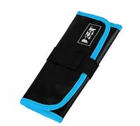 VGEBY Borsa tascabile per esche da pesca, organizzatore di immagazzinaggio materiale in PVC impermeabile con chiusura a fibbia a gancio, può contenere 12 modelli per accessori, Blu, Casual