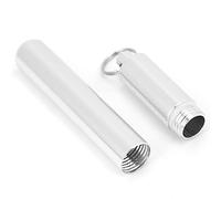 VGEBY Bottiglia per Stuzzicadenti, Porta Stuzzicadenti Portatile in Lega di Alluminio per Viaggi, Campeggio e Picnic con Design Portachiavi e può Contenere Fino a 10