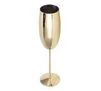 VGEBY Calice da Vino in Acciaio Inossidabile Dal Design Elegante e Durevole, Ideale per Feste e Matrimoni All'aperto, Confezione da 1 (Colore oro 260 ml)