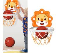 VGEBY Canestro da Basket Pieghevole per Bambini, Tabellone da Basket Portatile Sospeso con Potente Ventosa per Allenamento Sportivo Indoor, Esercizio di Coordinazione Occhio-Mano (Orange)