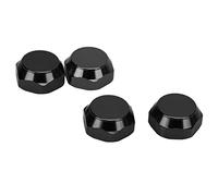VGEBY Cappucci per Dadi Ruota Esagonali da 4 Pezzi 17 Mm, Supporto Antipolvere in Lega di Alluminio per Accessori di Aggiornamento per Auto RC 1/8, con Viti di Fissaggio Facile (BLACK)