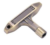 VGEBY Chiave per Accordatura per Tamburo in Metallo, Chiave di Ricambio per Testina Resistente e Leggera, Adatta per Batteristi in Metallo, 1 Pezzo (Bronzo)