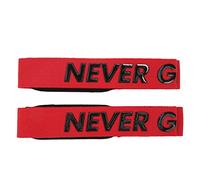 VGEBY Cinghie di Sollevamento, Antiscivolo Resistenti All'usura con Interno in Spugna Ispessita e Design Regolabile, per Palestra Sollevamento Pesi Powerlifting Bodybuilding (rosso)