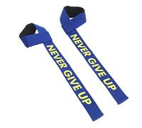 VGEBY Cinghie di Sollevamento, Antiscivolo Resistenti All'usura con Interno in Spugna Ispessita e Design Regolabile, per Palestra Sollevamento Pesi Powerlifting Bodybuilding (BLUE)