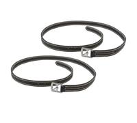 VGEBY Cinghie per Staffe Equestri 2 Pezzi, Cinghie per Staffe in Microfibra con Fibbie in Acciaio Inossidabile, per Equitazione (Black)