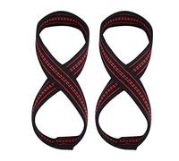 VGEBY Cinghie Sollevamento Pesi,Resistente in Nylon con 8 Supporti e Paramano,Straps Palestra,Accessori per Culturisti Powerlifter Allenamento Intenso in Palestra Competizioni